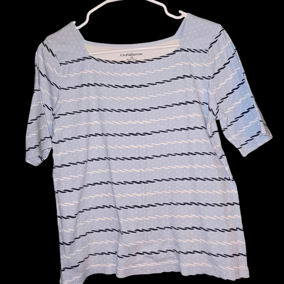 CROFT&BARROW Nautical Style Shirt. - Picture 1 of 4